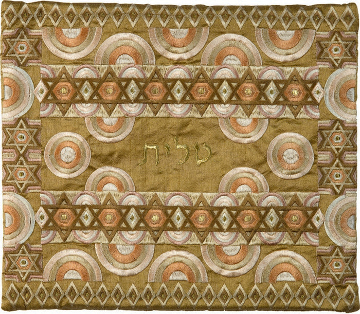 Emanuel Full Embroidered Tallit Bag Gold (EM-TBB-1G)