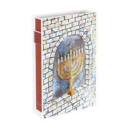 Feldart Collection: Lucite Chanukah Matchbox - Ancient Yerushalayim