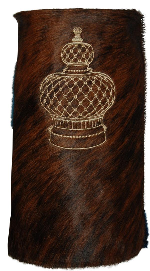 Prestige Velvet Torah Mantel — Crown Design, Prestige Collection (TM635-BR)