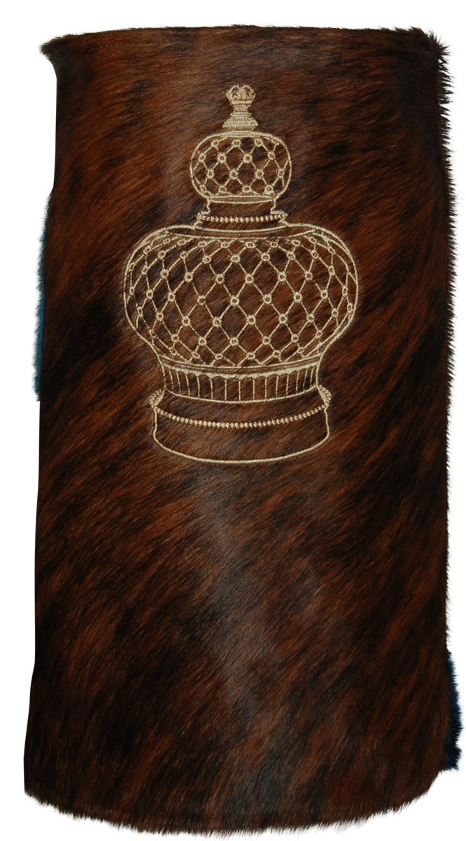 Prestige Velvet Torah Mantel — Crown Design, Prestige Collection (TM635-BR)