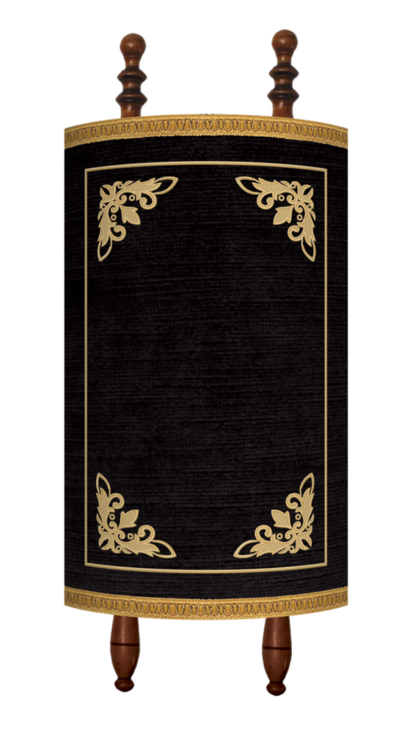 Prestige Velvet Torah Mantel (TM130-BK)