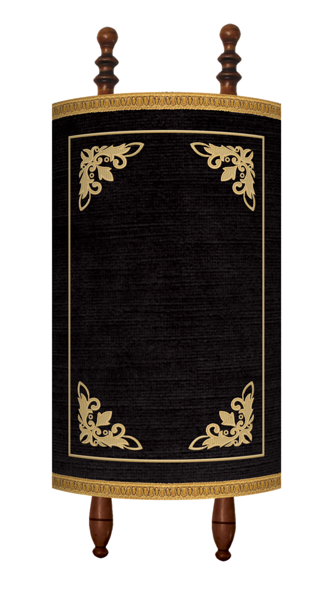 Prestige Velvet Torah Mantel (TM130-BK)