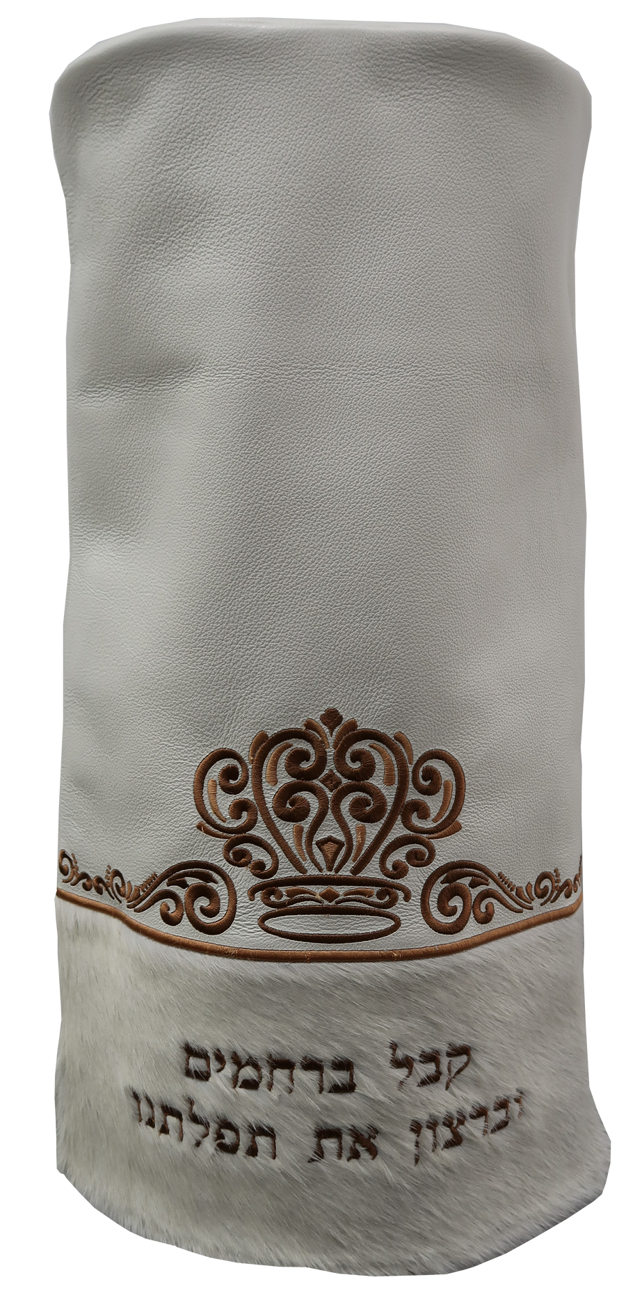 Personalization preview — Velvet Torah Mantel — Crown Design, Prestige Collection