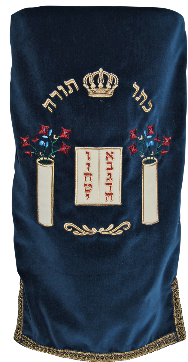 Prestige Velvet Torah Mantel — Luchos Design, Classic Collection (TM30-NV)