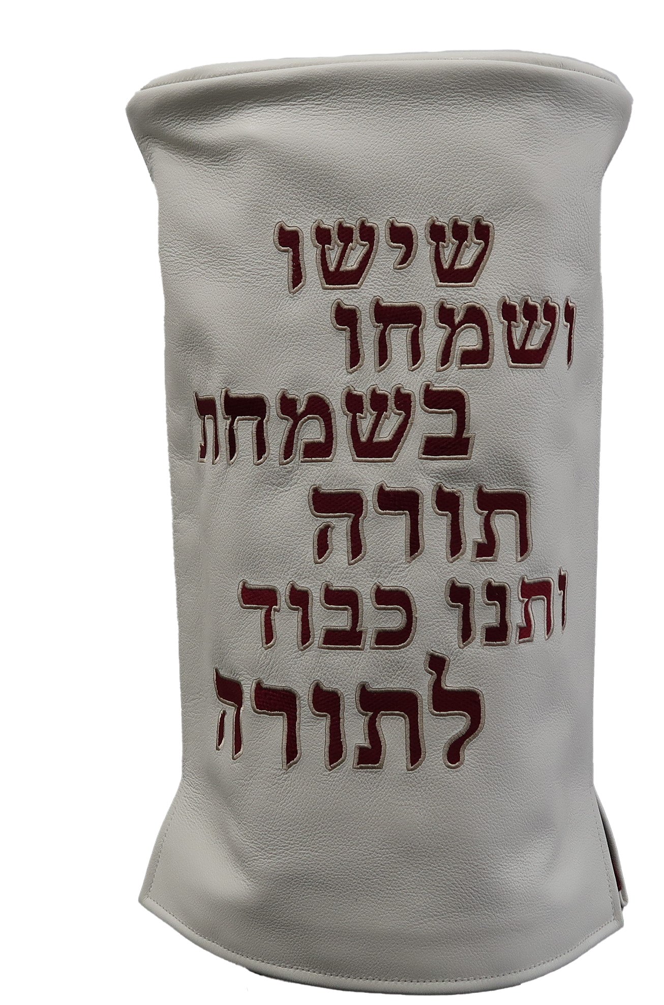 Prestige Velvet Torah Mantel (TM435-WH)