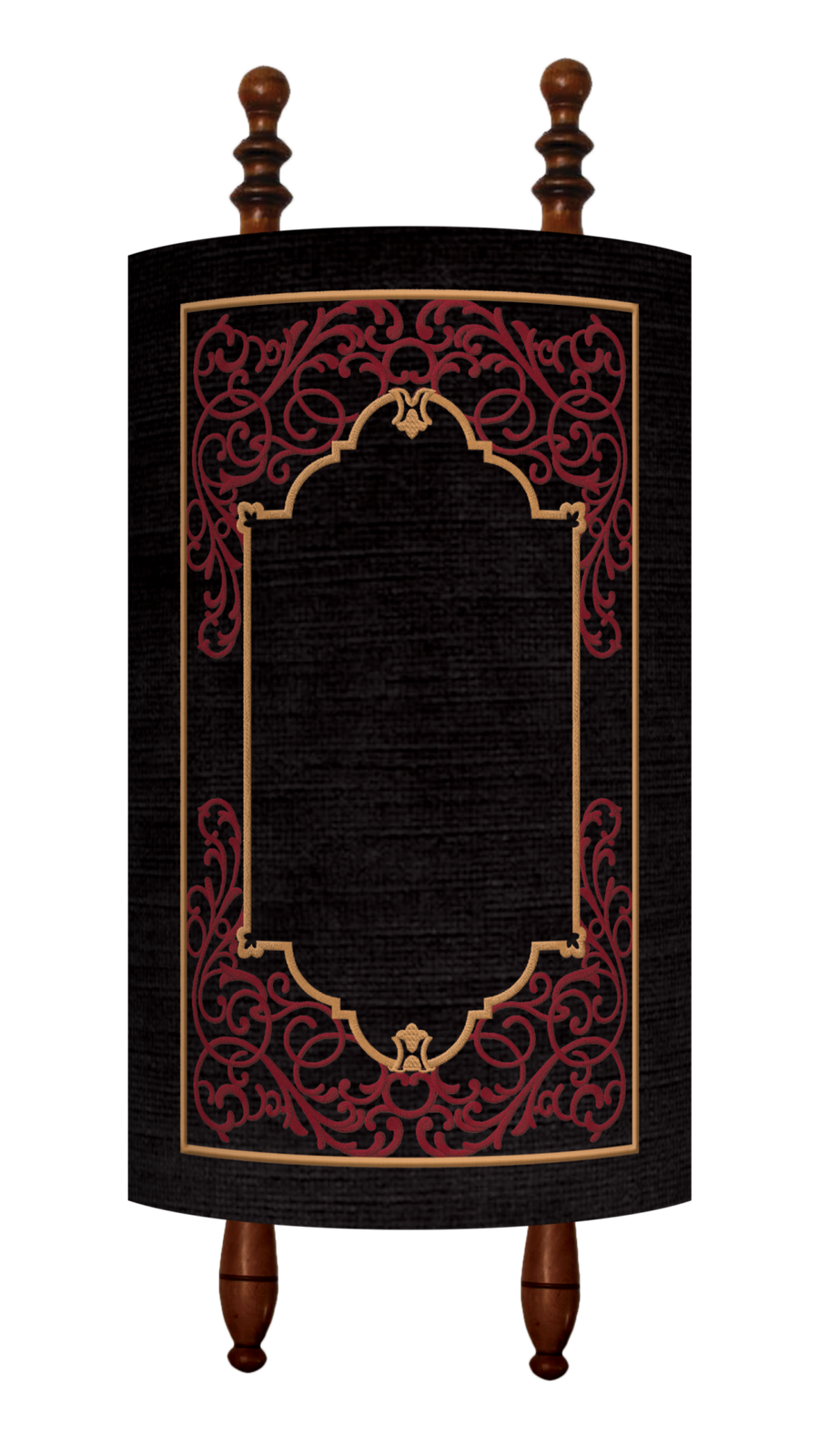 Personalization preview — Velvet Torah Mantel — Geometric Design, Exclusive Collection