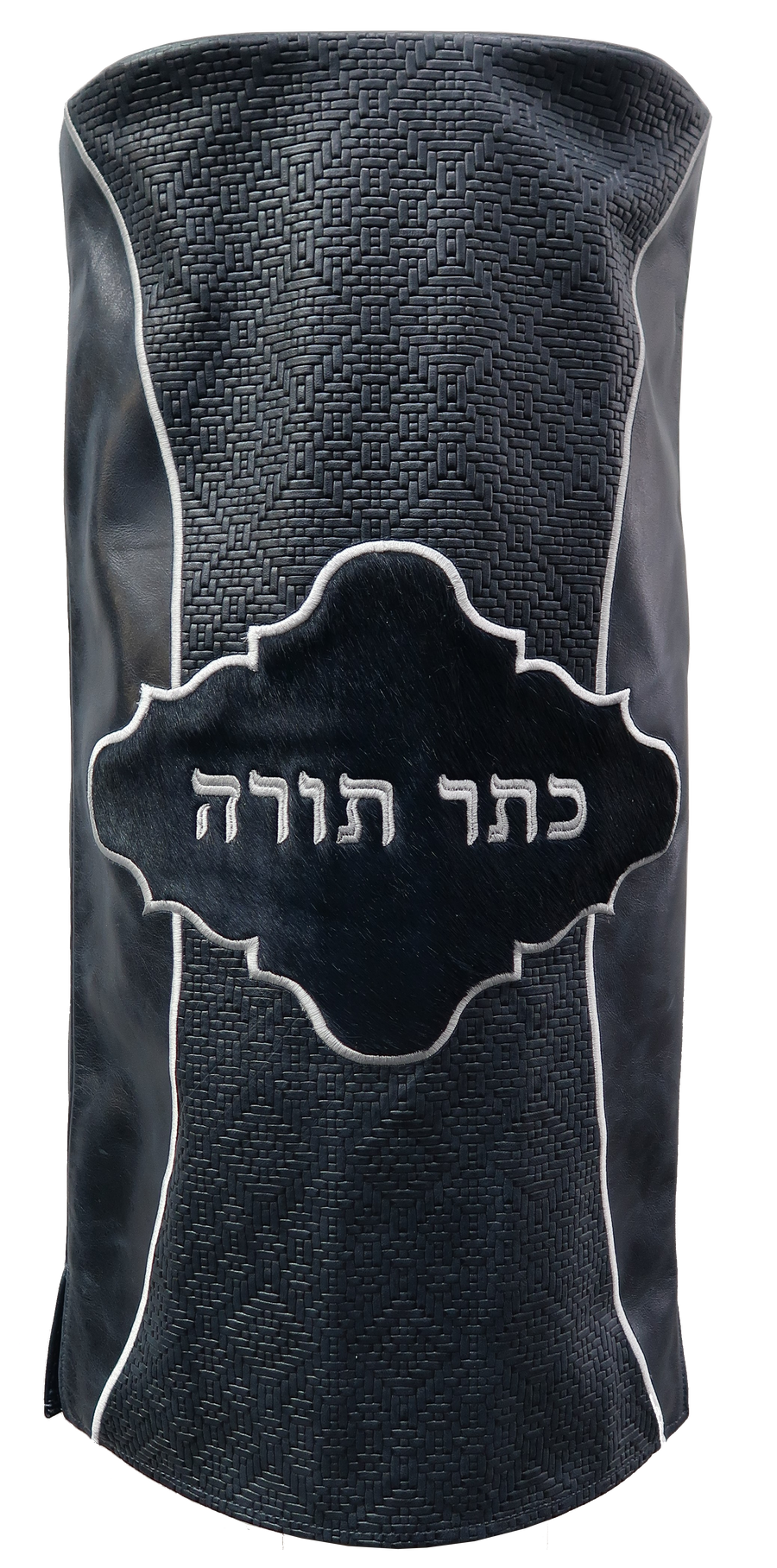 Personalization preview — Premier Velvet Torah Mantel — Grey