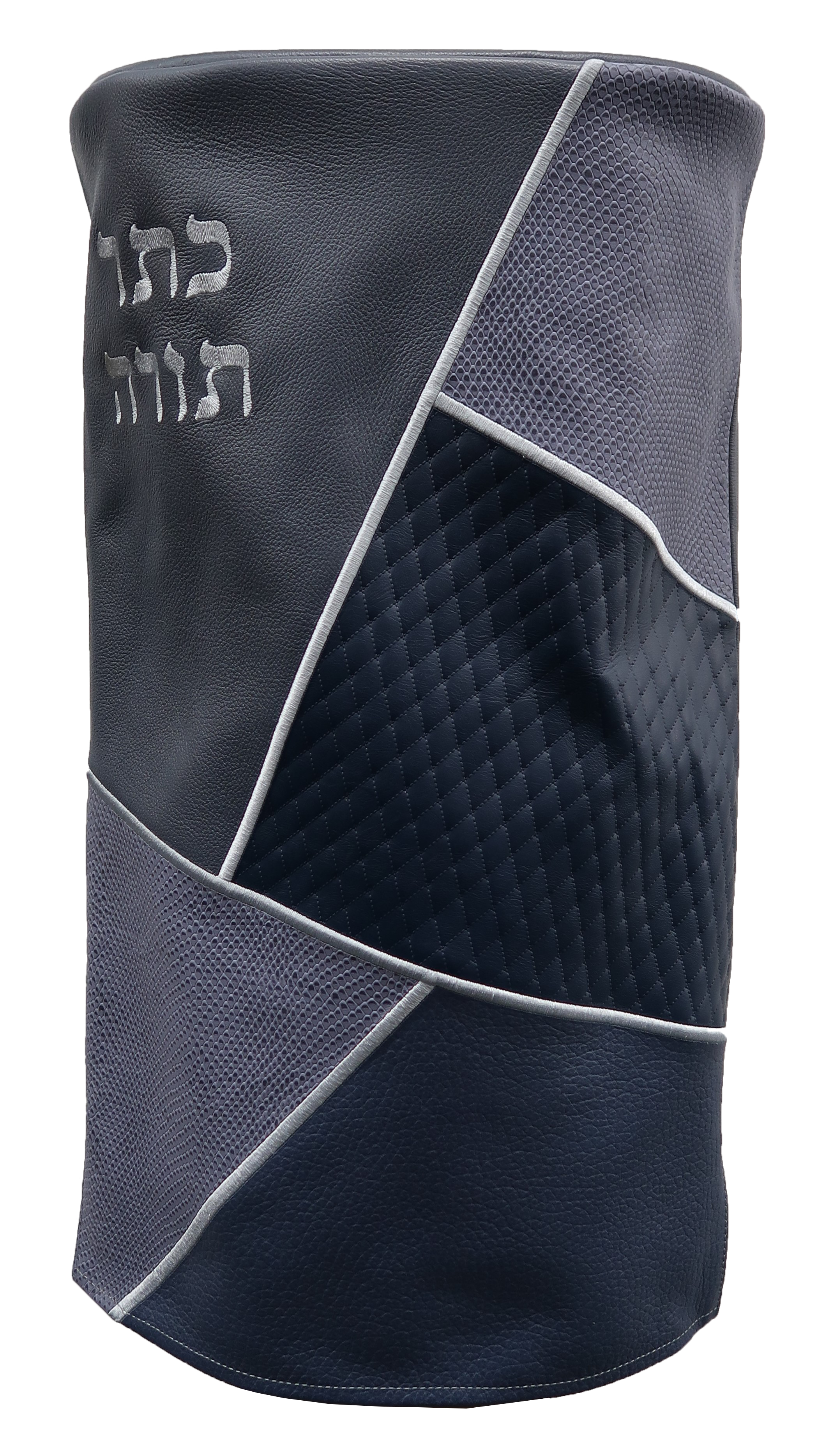 Prestige Velvet Torah Mantel — Geometric Design, Premier Collection (TM755-SM)