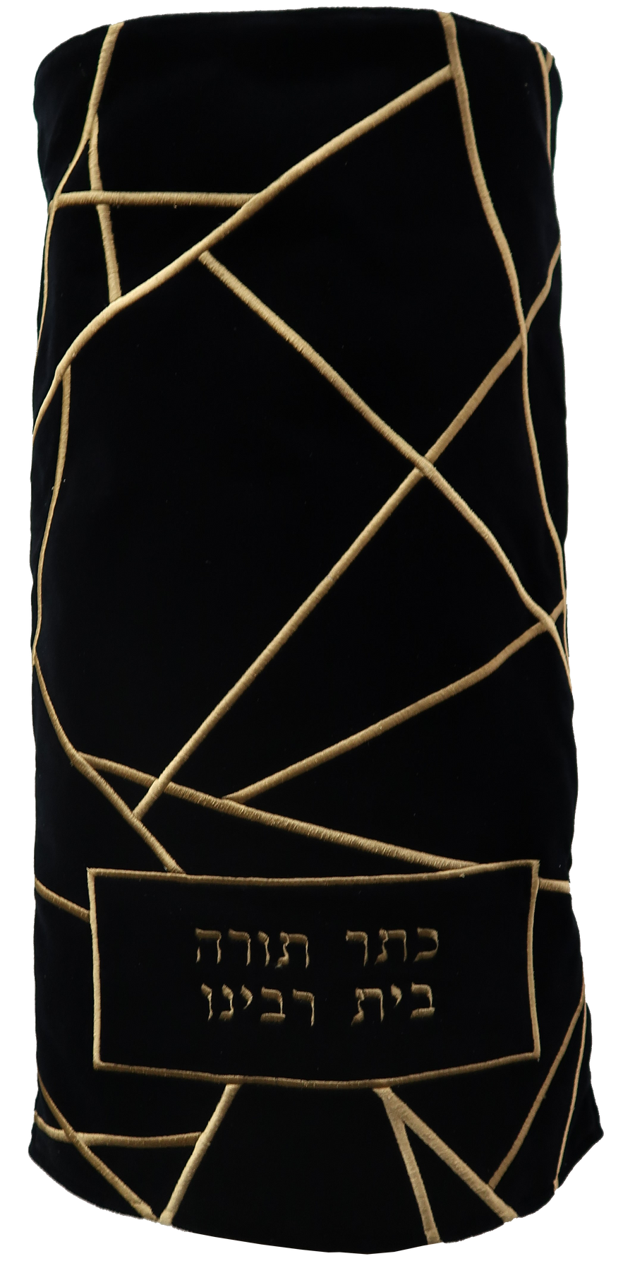 Personalization preview — Velvet Torah Mantel — Geometric Design, Prestige Collection