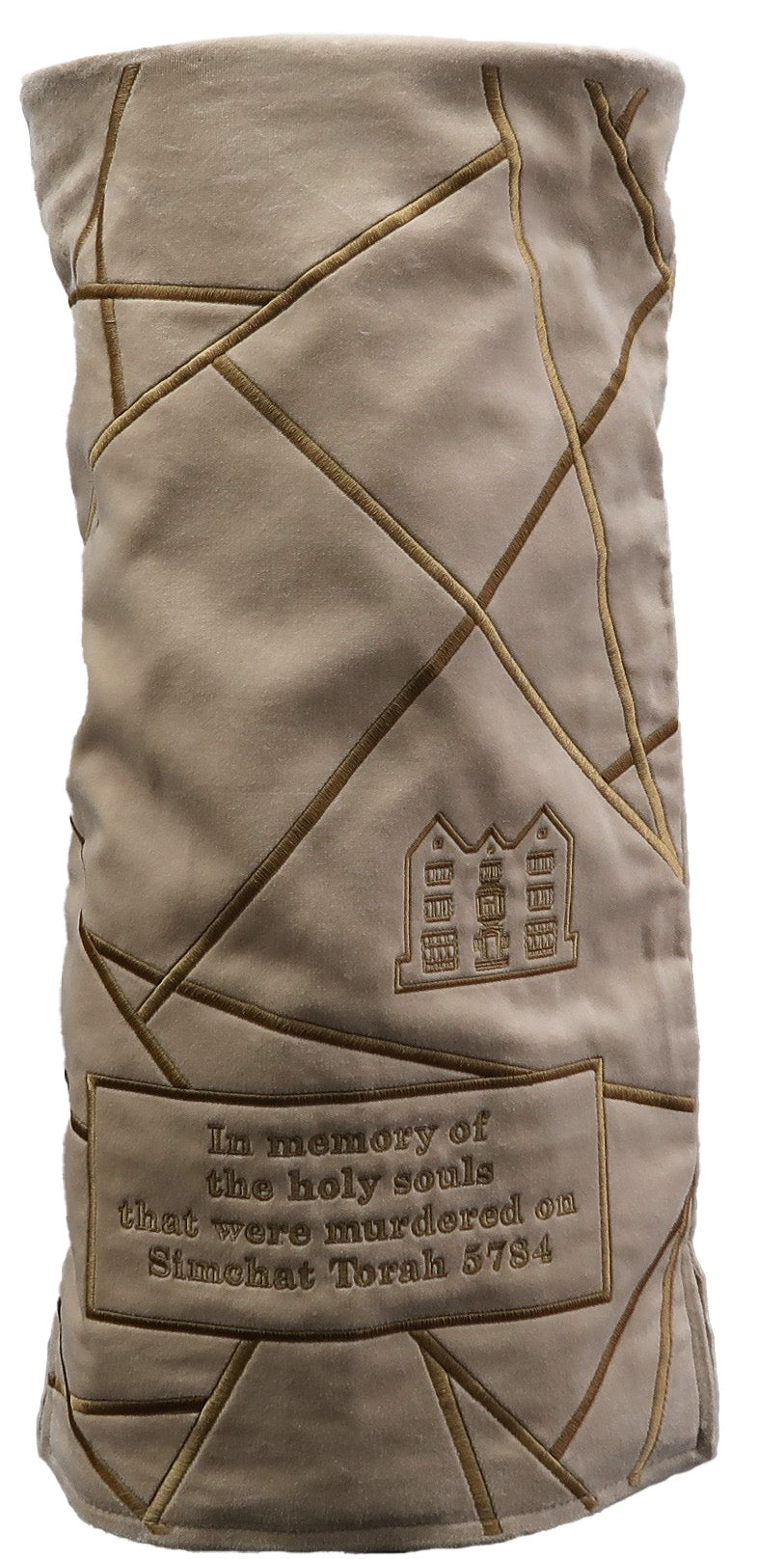 Personalization preview — Velvet Torah Mantel — Geometric & 770 Design, Prestige Collection
