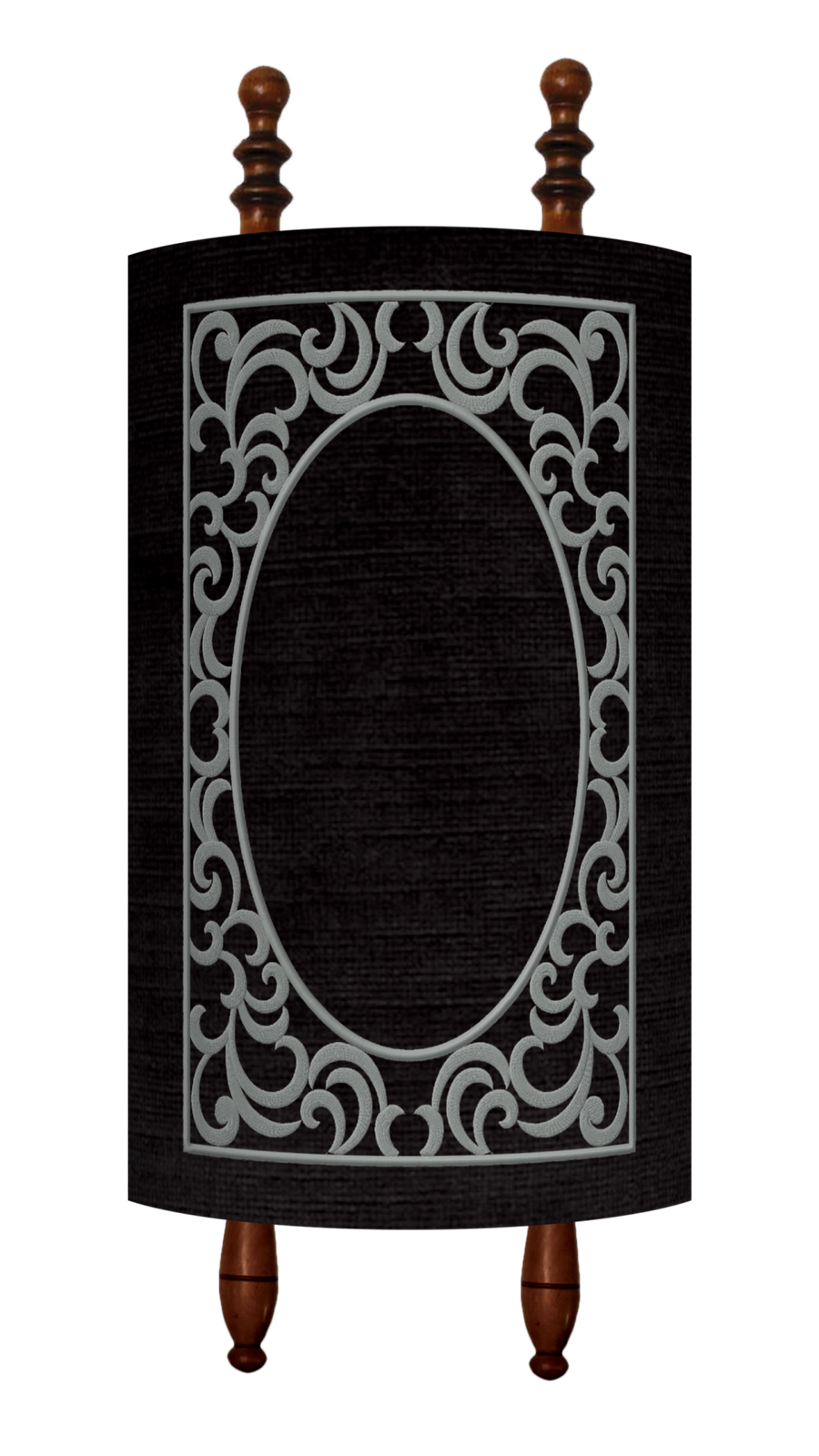 Personalization preview — Velvet Torah Mantel — Geometric Design, Exclusive Collection