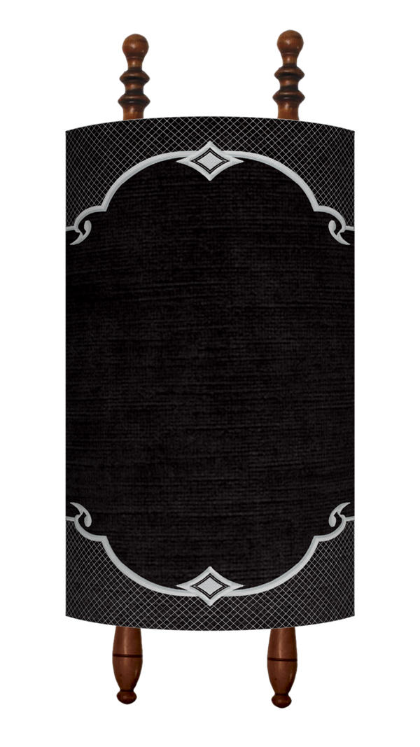 Prestige Exclusive Velvet Torah Mantel (TM860-BK)