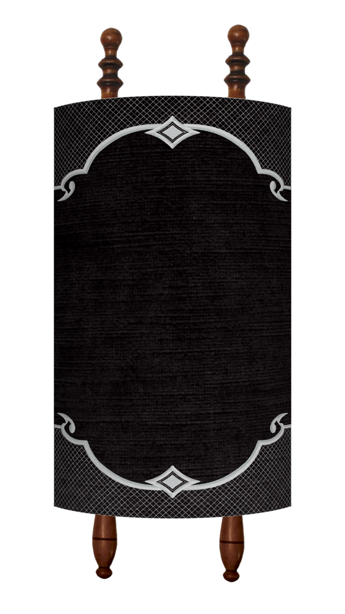 Prestige Exclusive Velvet Torah Mantel (TM860-BK)