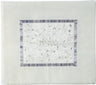 Embroidered Tallit Bag Silver on White (EM-TMD-4)
