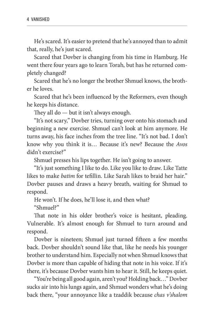 Vanished by Rochel Gurkow (Hardcover Historical Novel, Menucha)