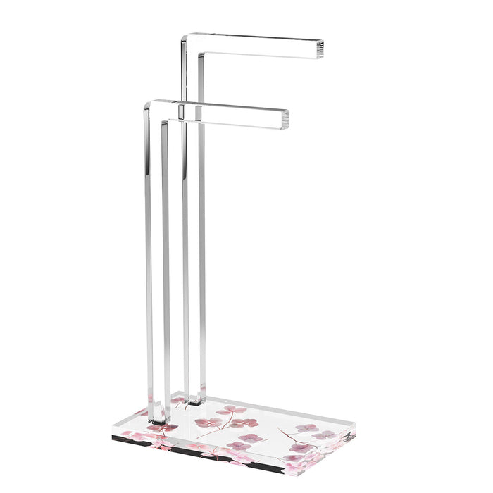 Hydrangea Towel Stand — Acrylic | Judaica Square Lakewood