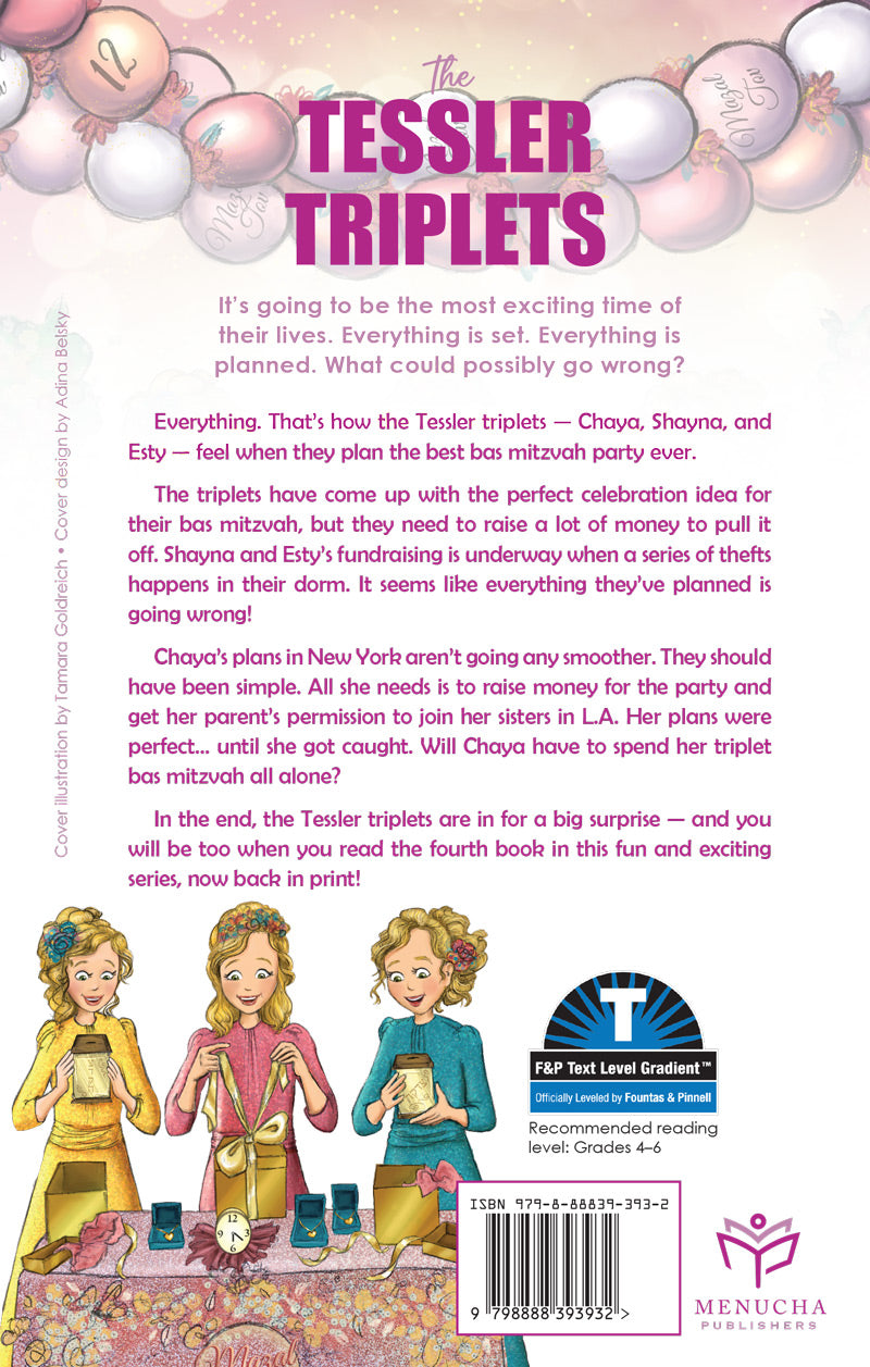 The Tessler Triplets: Bas Mitzvah x3 — Menucha Publishers | Judaica Square Lakewood