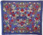 Emanuel Embroidered Tfillin Bag Blue