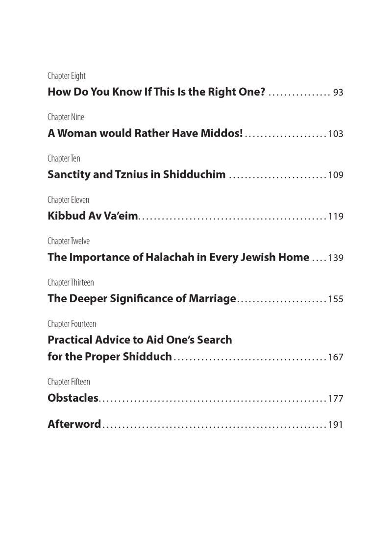 The Essence of Shidduchim