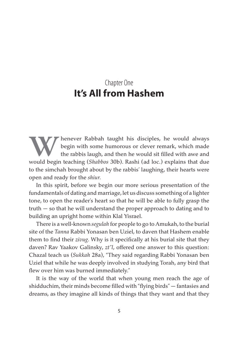 The Essence of Shidduchim