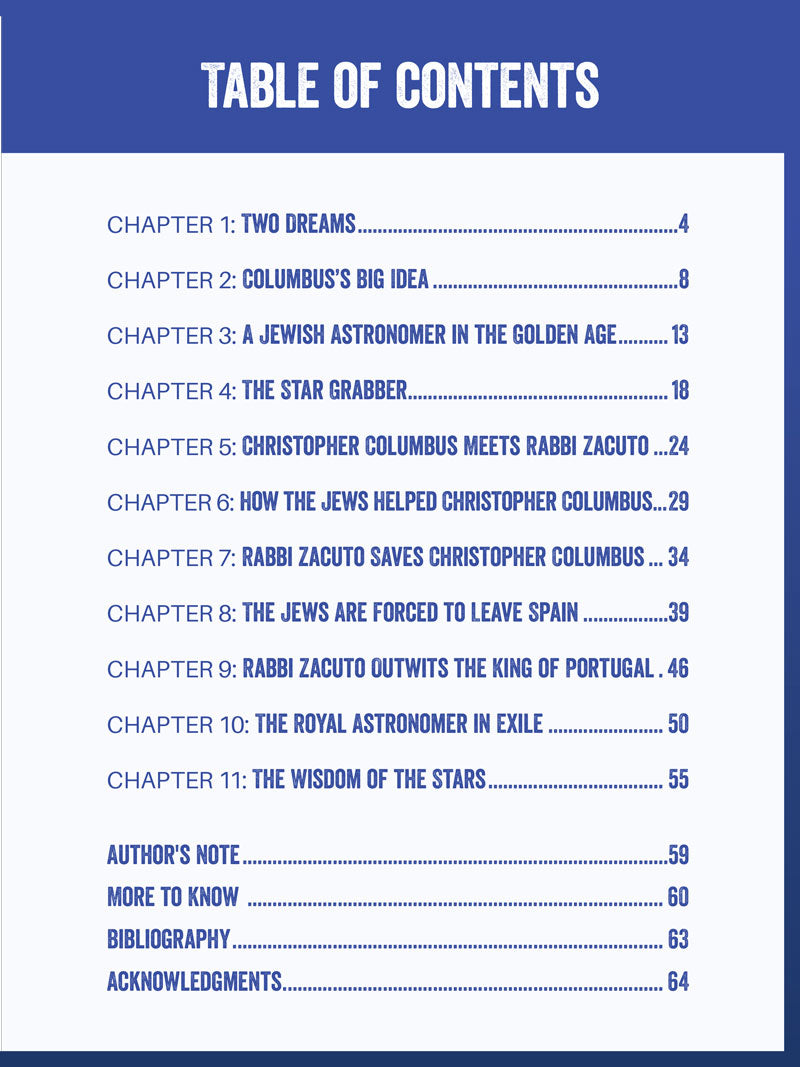 Table of contents listing Chapters 1 through 11, The Star Keeper