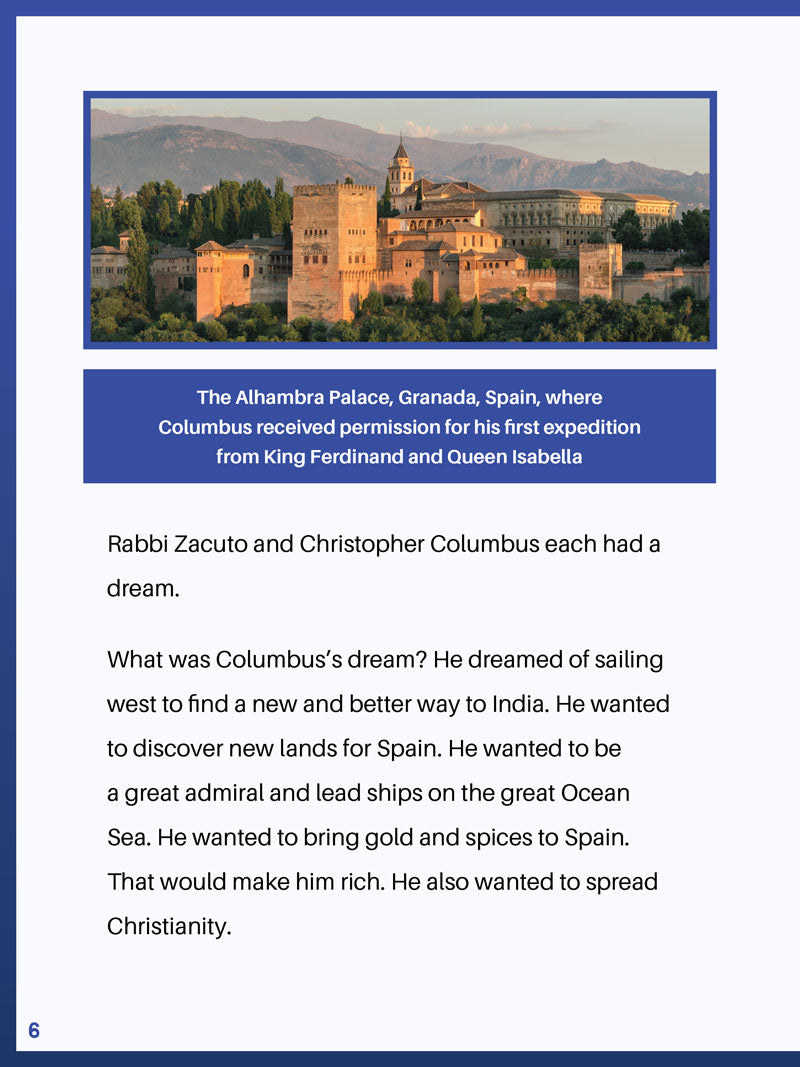 Photo — the Alhambra Palace in Granada, Spain, where Columbus met the king and queen