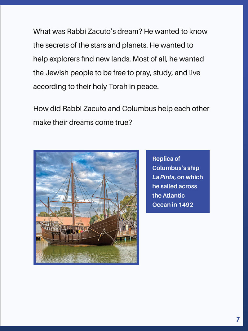 Text page — Rabbi Zacuto dreamed of helping Jews travel freely to pray and study Torah