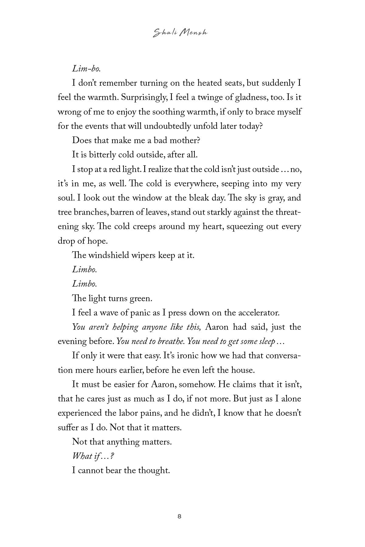 Today -- a novel by Shuli Mensh — Judaica Press (image 3)