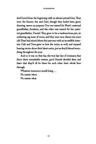 Tomorrow - a novel by Shuli Mensh ﻿ — Judaica Press (image 8)