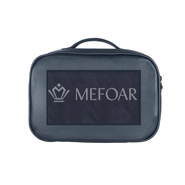 Traveling Tallis Bag Navy Leather Design #300 - Tallis Bags | Judaica Square Lakewood