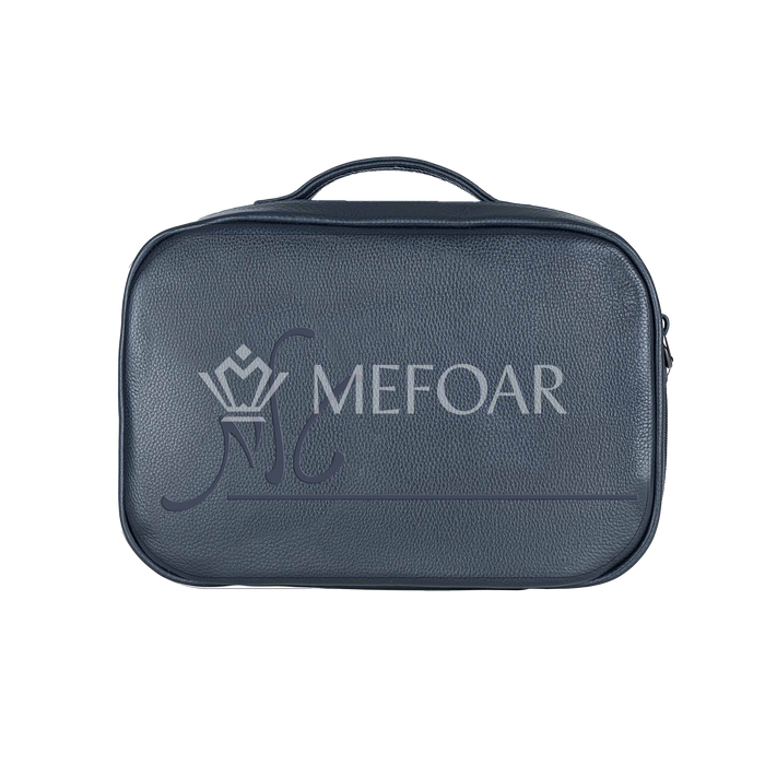 Traveling Tallis Bag Navy Leather Design #412 - Tallis Bags | Judaica Square Lakewood