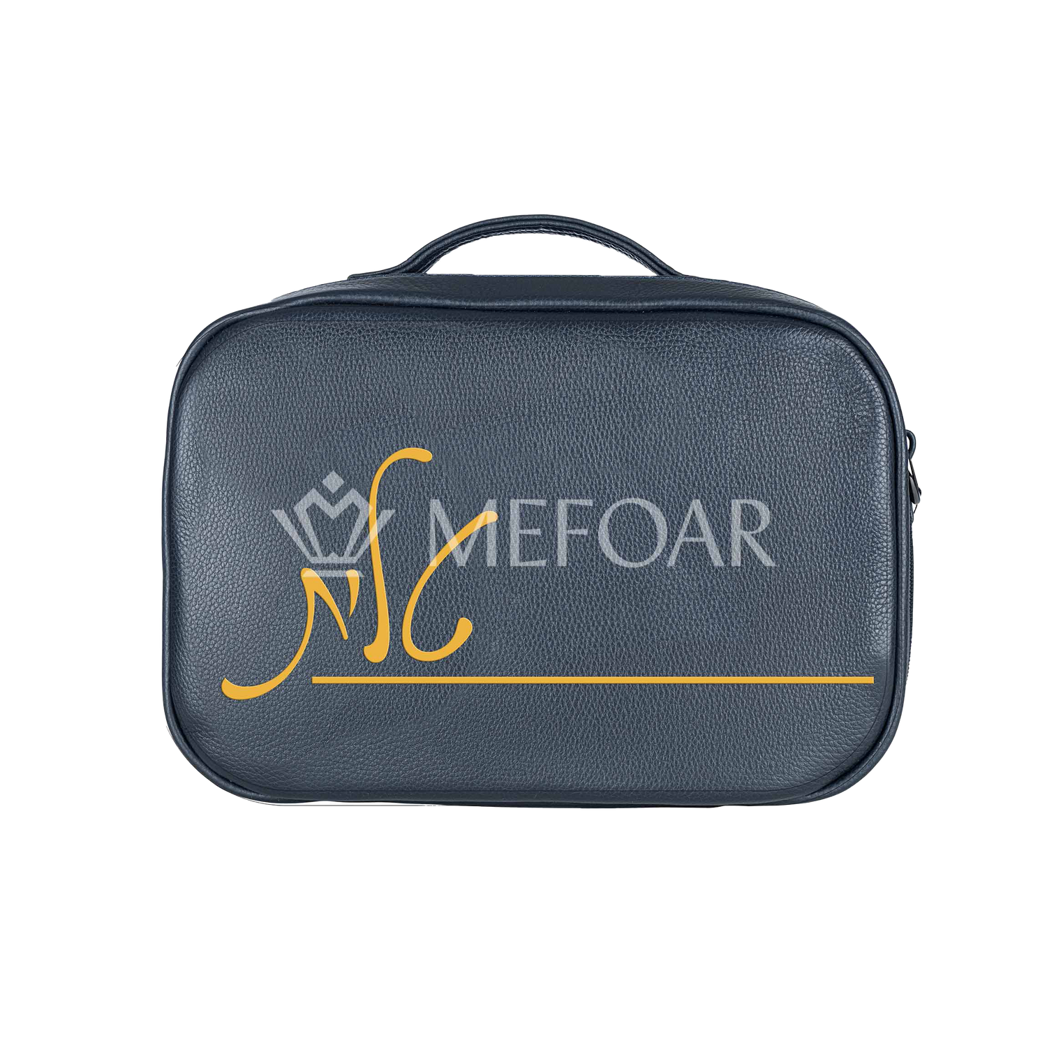 Traveling Tallis Bag Navy Leather Design #412 - Tallis Bags view 2 | Judaica Square Lakewood