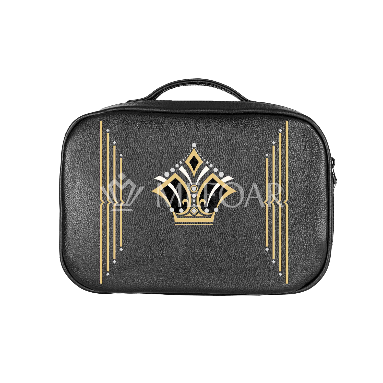 Traveling Tallis Bag Black Leather Design #653 - Tallis Bags view 2 | Judaica Square Lakewood