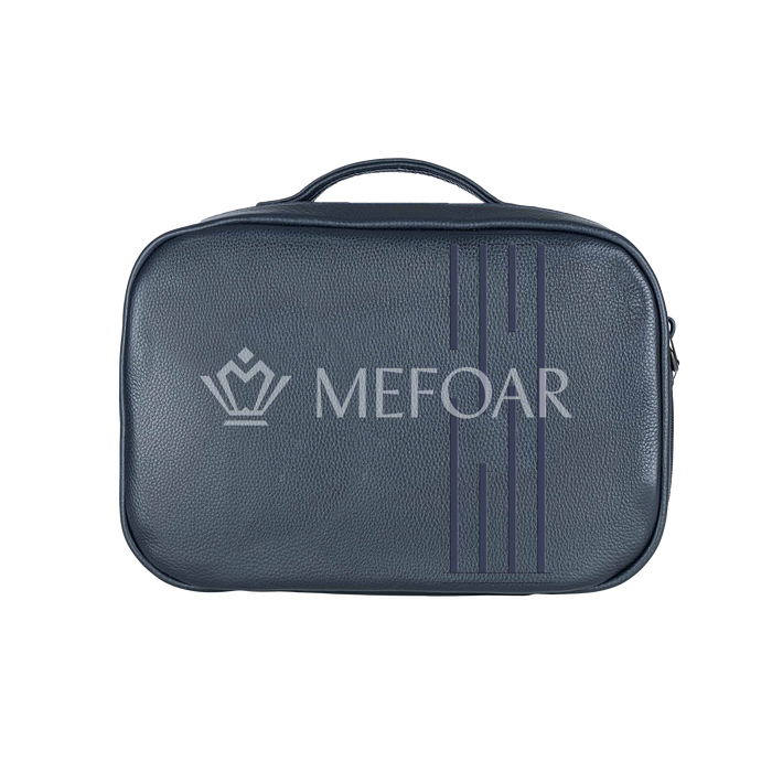 Traveling Tallis Bag Navy Leather Design #648 - Tallis Bags | Judaica Square Lakewood