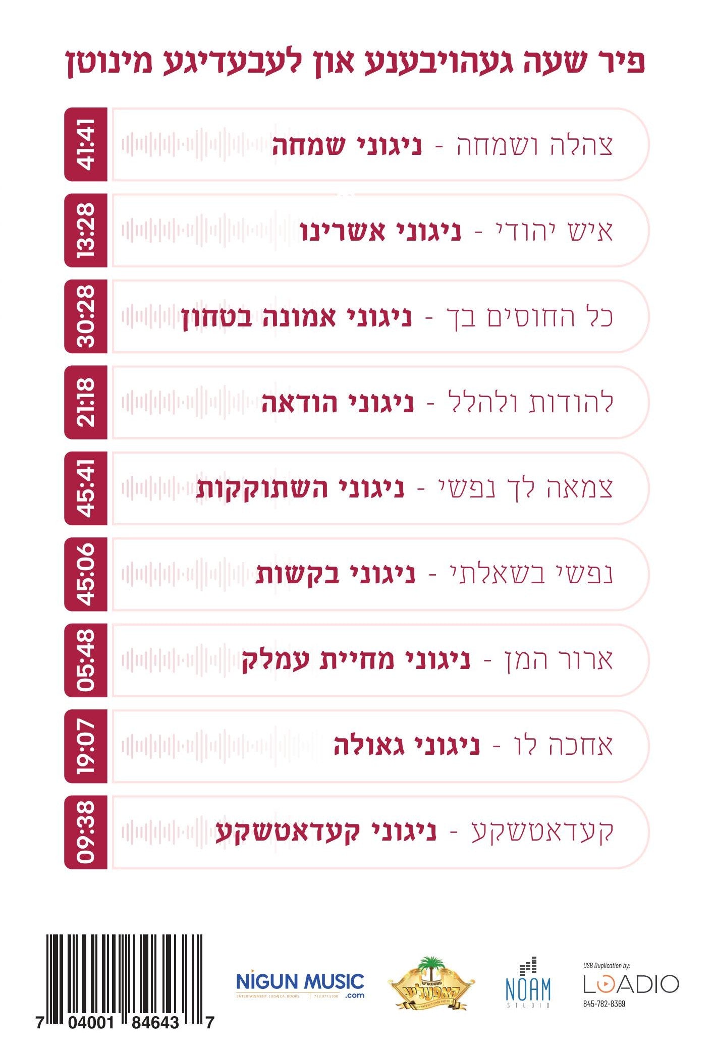 Amrom Aker - Mishta Hayayin 1&2 (USB) — Jewish music USB | Judaica Square Lakewood
