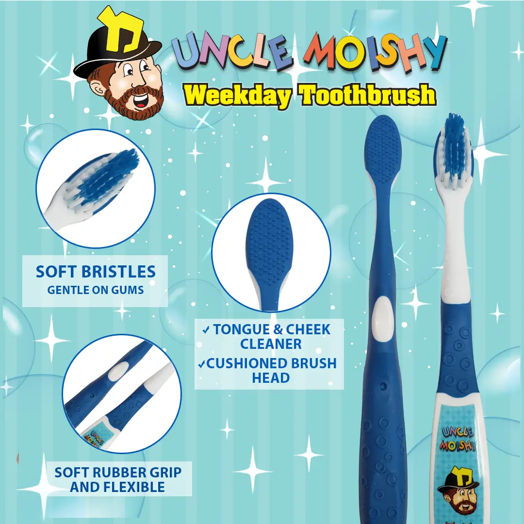 Uncle Moishy Toothbrush 4-Packs