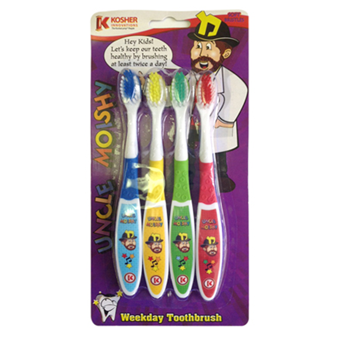 Uncle Moishy Toothbrush 4-Packs