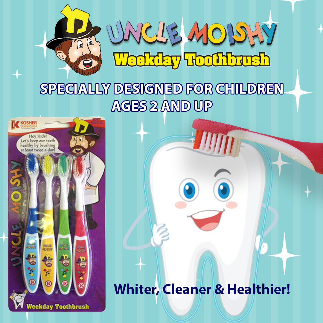 Uncle Moishy Toothbrush 4-Packs
