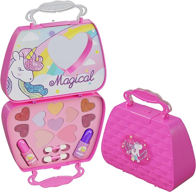 StarkGlitz Unicorn Makeup Kit for Kids - 14-Piece Washable Set — play, view 2 | Judaica Square Lakewood
