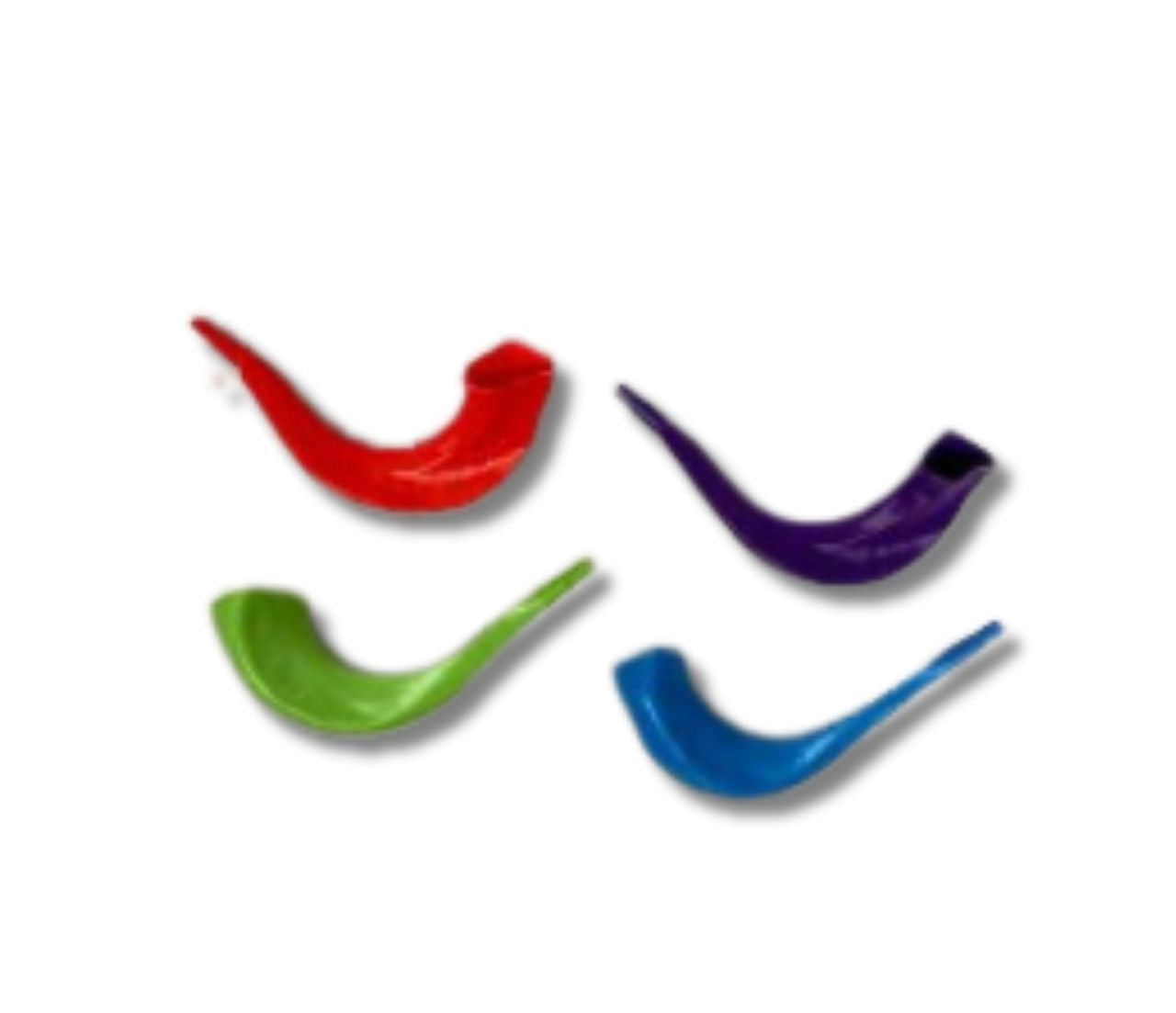 Real Looking Colored Plastic Shofar  (SH-SHPLCLR)