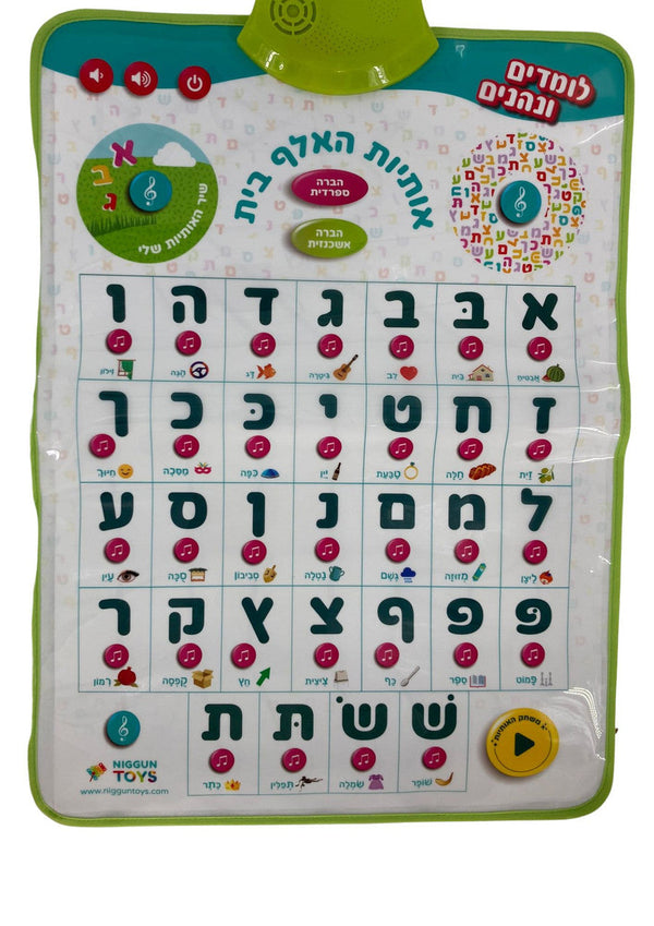 Babies Jewish Musical Alef Beis Mat (GM-WG1004)