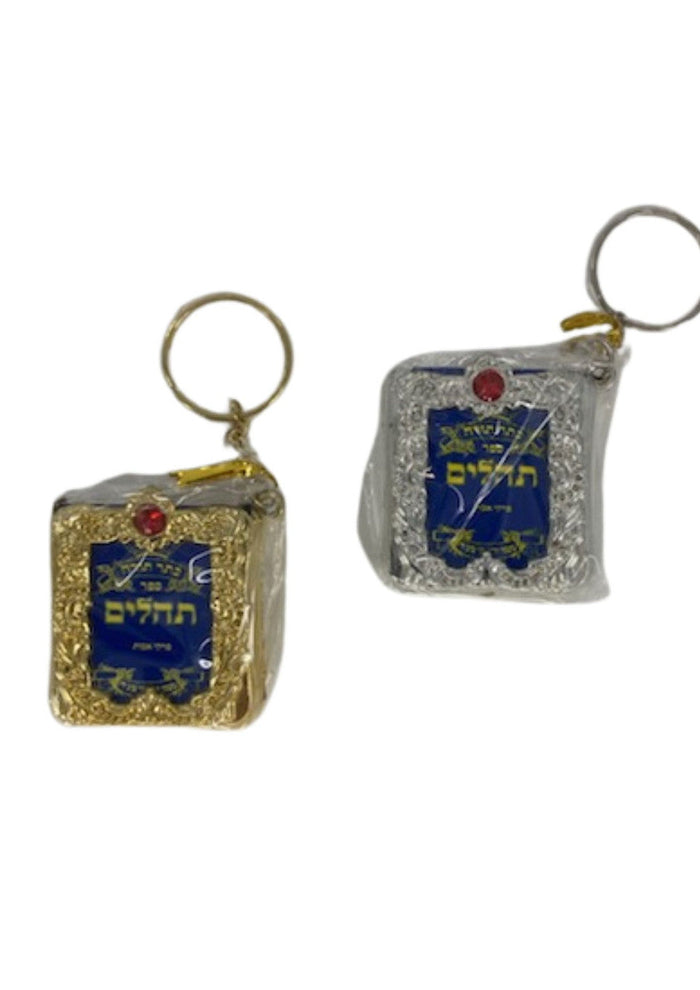 Tehillim Small-Soft Cover-On Keychain-Gold/Silver (BK-THSK)