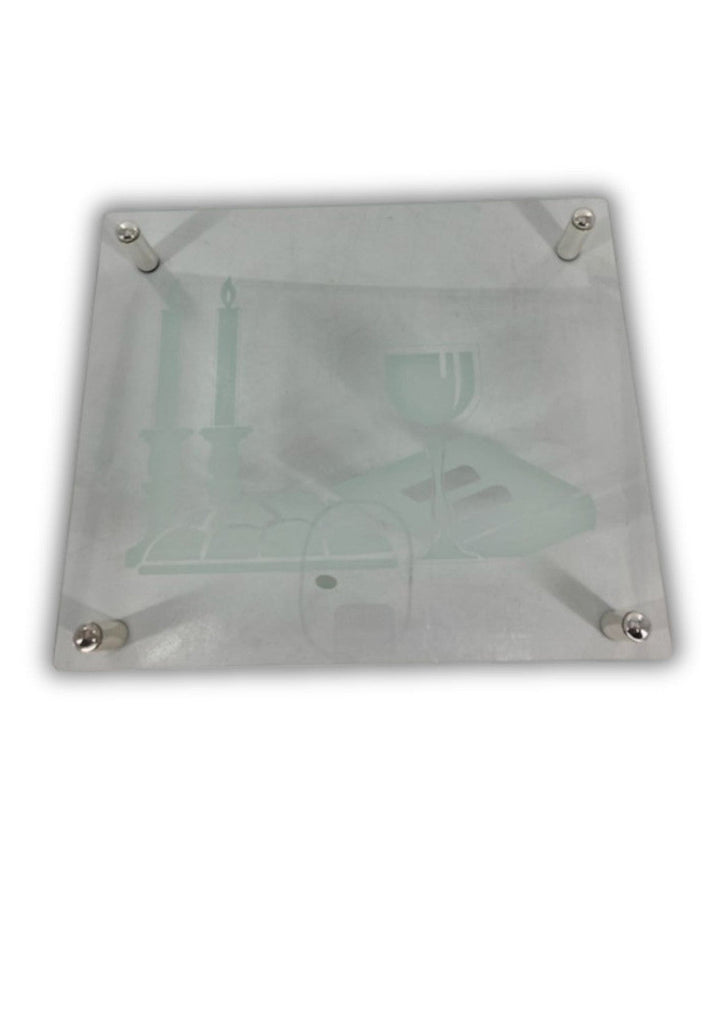 Glass Challah Tray 12"x14"