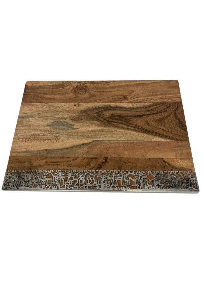 Emanuel Wood Challah Board-Lace Bottom (EM-CBT2)