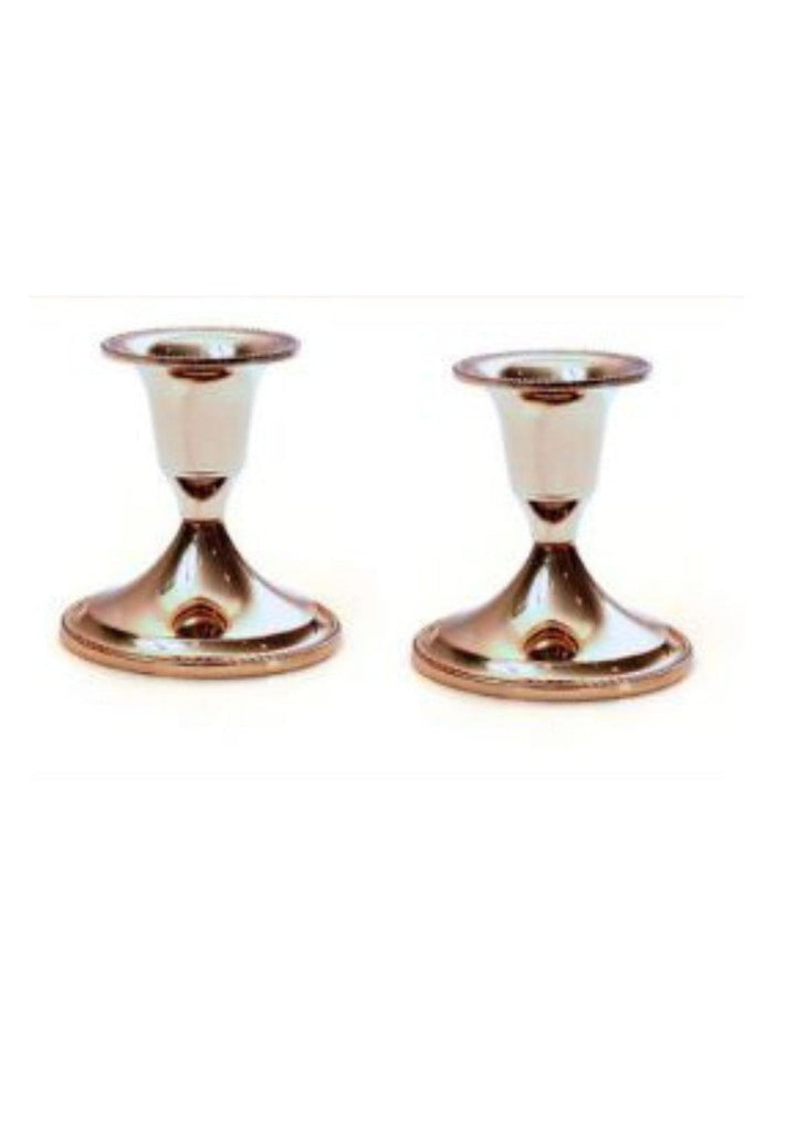 Small Silver Candlesticks set 2.5"h