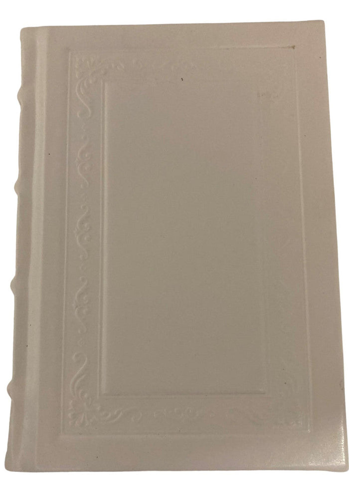 Orot Sephardic Siddur (Kol Sasson) Hebrew/ English Leather 2vol Boxed Set small 5"x7"-White(BK-ORSPL2W)