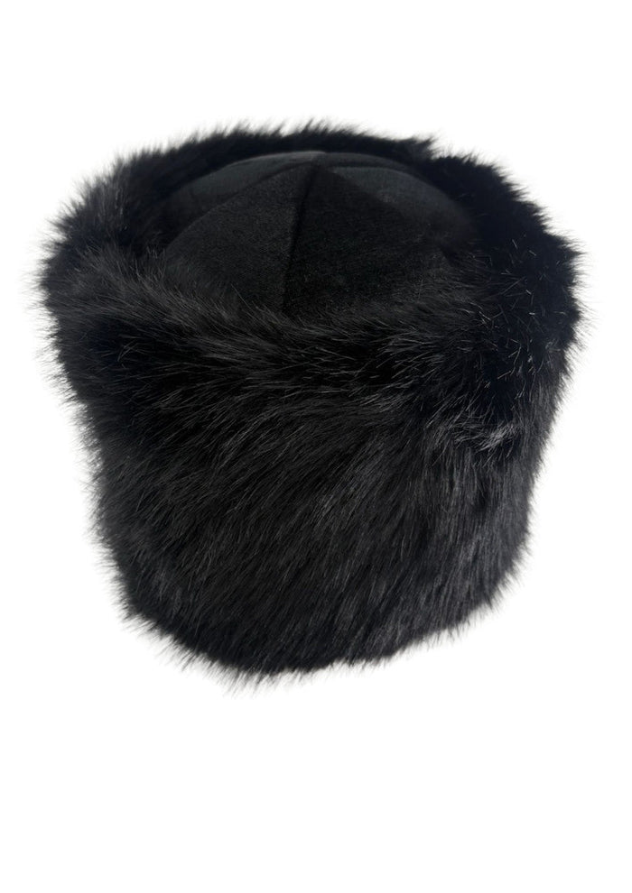 Black Extra Furry Kids Purim Shtreimel-Small (GR-52800)