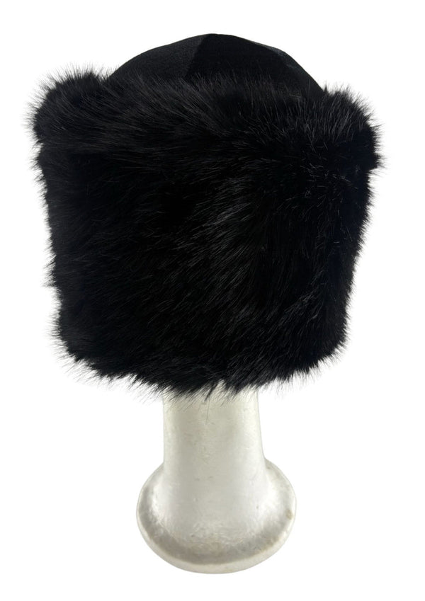 Black Extra Furry Purim Shtreimel-Large (GR-52701)