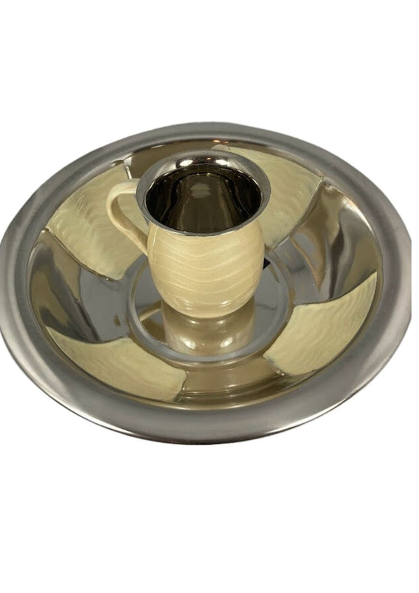 Stainless Steel Wash Cup and Bowl Set (WC-X3395)