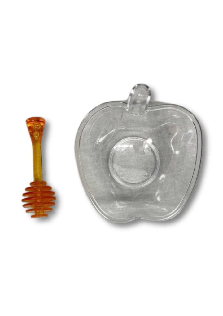 Clear Plastic Honey Dish W/ Spoon